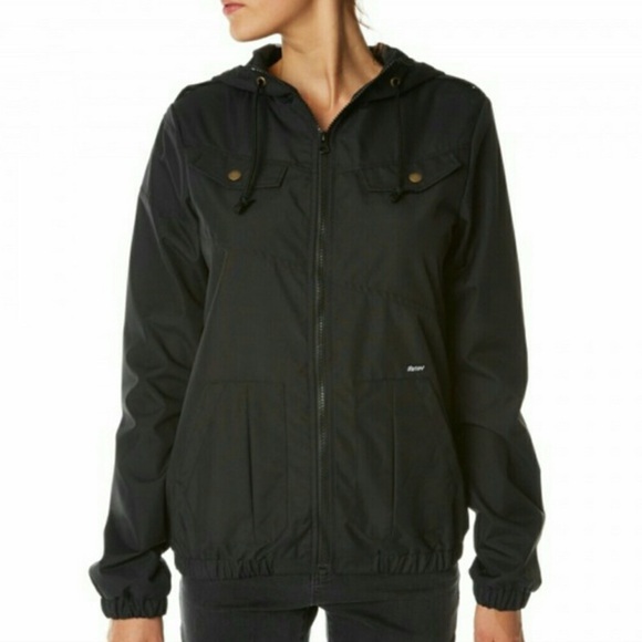 Volcom True to This Black Hooded Lightweight Jacket Size S|P|10 - Picture 9 of 9